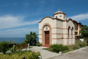 Fototapeta na wymiar St. Nickolas orthodox church in Sozopol Bulgaria
