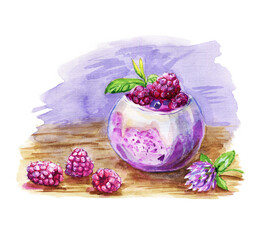 yogurt with berries