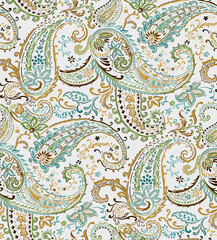 Paisley seamless pattern print background ,wallpaper, card 
