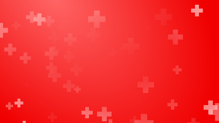 Medical health red cross pattern background. Abstract healthcare for World Blood Donor Day.