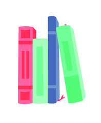 Cartoon drawing book for Student. Hand drawn school object. Actual Vector illustration about Reading. Creative art work 