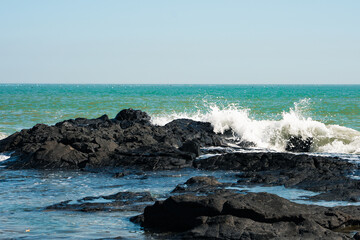 The volcanic rocks at the coast in Zhangzhou, Fujian province, China.