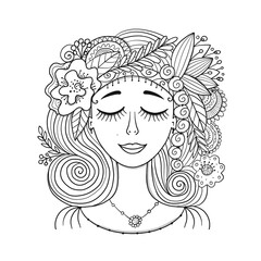 Woman portrait beautiful for your design