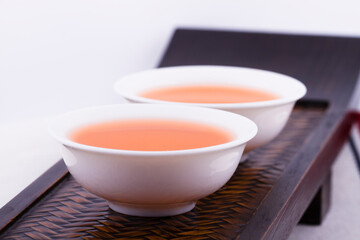 Obraz na płótnie Canvas Two cups of oolong tea