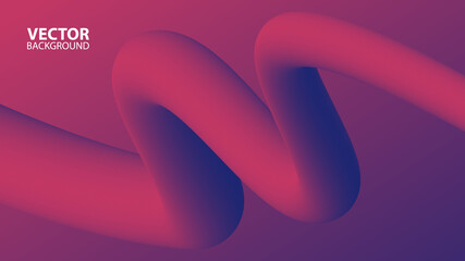 Dynamic liquid wave background. 3d flow abstract shape creative design. Template for your creative graphic design. Vector illustration.