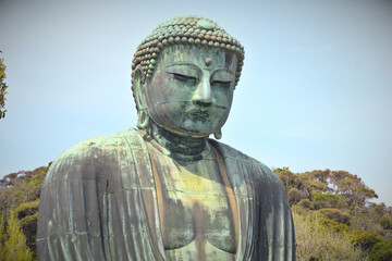 Great Buddha (Daibutsu) in Kōtoku-in,  Kamakura, Kanagawa Prefecture, Japan