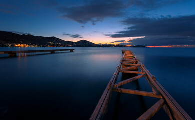 Port d'Agay la nuit, Var , France 