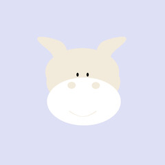 Pfiffikus das kleine liebevolle Pferd pastell lila