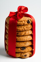 sweet oatmeal cookies and nuts