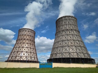 high towers cooling towers for industrial thermal power plants