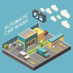 Fototapeta na wymiar Car Wash Concept