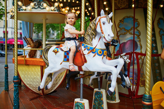 Adorable little girl on the playground