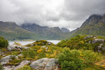 Bay of a fjord in north Norway