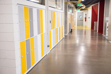 Colorful metal lockers