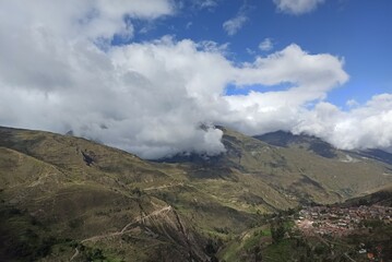 Charazani town, located in the region of the northern valleys of the city of La Paz