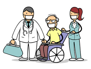 Senior als Risikogruppe wegen Covid-19 und Coronavirus