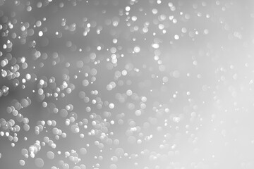 White glitter vintage lights background. White bokeh background.