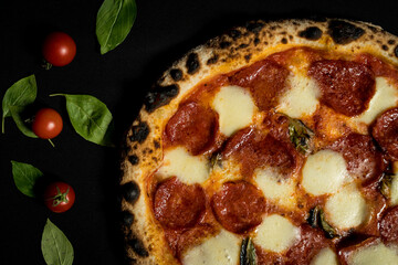 Delicious pizza ready to eat