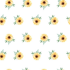 set of flowers daises