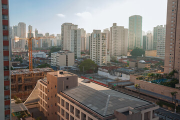 São Paulo, Brazil - November 4, 2020. City skyline with apartment buildings in São Paulo. A huge city, famous for its cultural and business vocation.