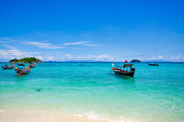Summer time for travel in wonderful sea view of thialand in koh lipe islands