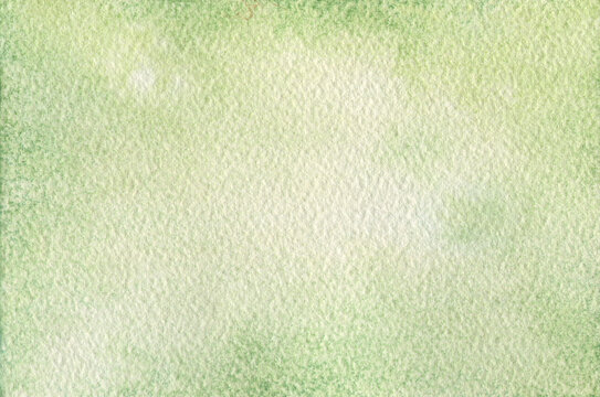 Green watercolor background with watercolour ombre. White paper. Abstract aquarelle texture. Organic colors. Natural watercolor degrade painting backdrop. Green painted banner. Ethical Living concept.