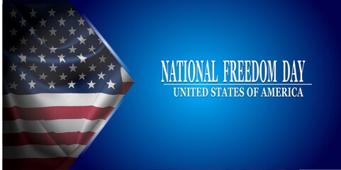 National Freedom Day. February 1. Holiday concept. Template for background