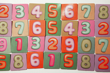 Background of numbers. Finance data concept. Matematic. Seamless pattern with numbers. financial crisis concept. Business success.