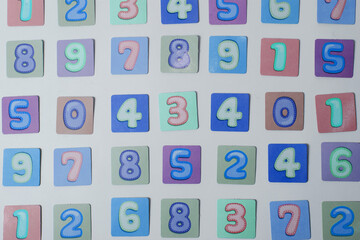 Background of numbers. Finance data concept. Matematic. Seamless pattern with numbers. financial crisis concept. Business success.