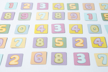 Background of numbers. Finance data concept. Matematic. Seamless pattern with numbers. financial crisis concept. Business success.