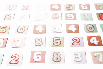 Background of numbers. Finance data concept. Matematic. Seamless pattern with numbers. financial crisis concept. Business success.