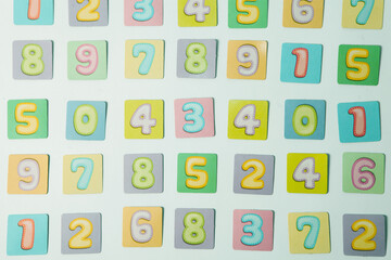 Background of numbers. Finance data concept. Matematic. Seamless pattern with numbers. financial crisis concept. Business success.