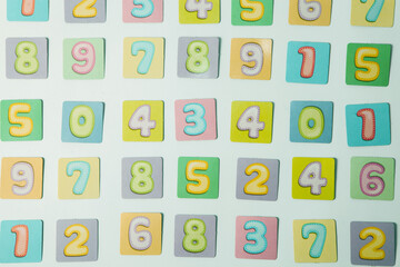 Background of numbers. Finance data concept. Matematic. Seamless pattern with numbers. financial crisis concept. Business success.