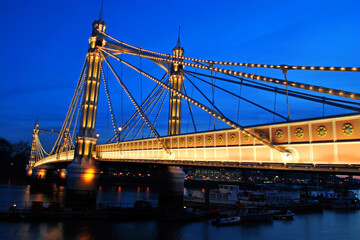 Albert Bridge River Thames London
