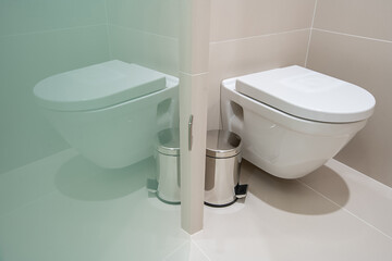Toilet in the bathroom