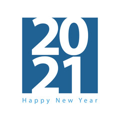 happy new year celebration lettering in square frame