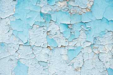blue Aged street wall background, old texture