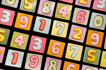 Background of numbers. Finance data concept. Matematic. Seamless pattern with numbers. financial crisis concept. Business success.