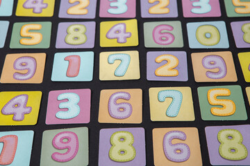 Background of numbers. Finance data concept. Matematic. Seamless pattern with numbers. financial crisis concept. Business success.