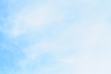 Beautiful bright blue sky and white clouds for background and decoration