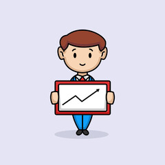 cute businessman kid in a suit