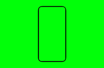 Smartphone similar to iphone xs max with blank white screen for Infographic Global Business...