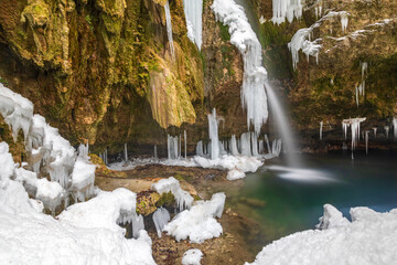 Allgäu - Wasserfall - Hinang - Eis - Schnee - Winter