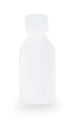 plastic bottle isolated on white background.