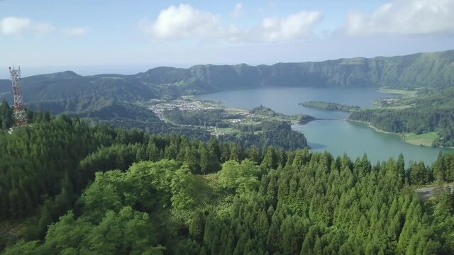 Aerial Cete Cidades Sao Miguel Azores 1