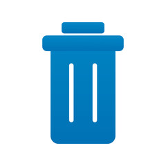 garbage waste flat style icon