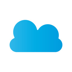 Fototapeta premium cloud computing silhouette style icon