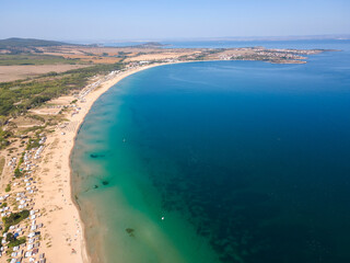 Obraz na płótnie Canvas Aerial view of Gradina (Garden) Beach, Bulgaria
