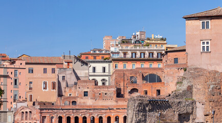 Fototapeta na wymiar Rome. Aerial view of the city.