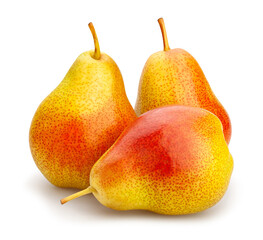 duchess pear path isolated on white